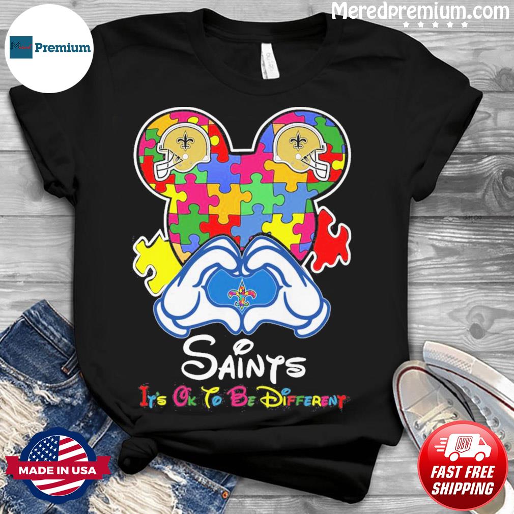 I Love The Saints Mickey Mouse New Orleans Saints Youth T-Shirt 