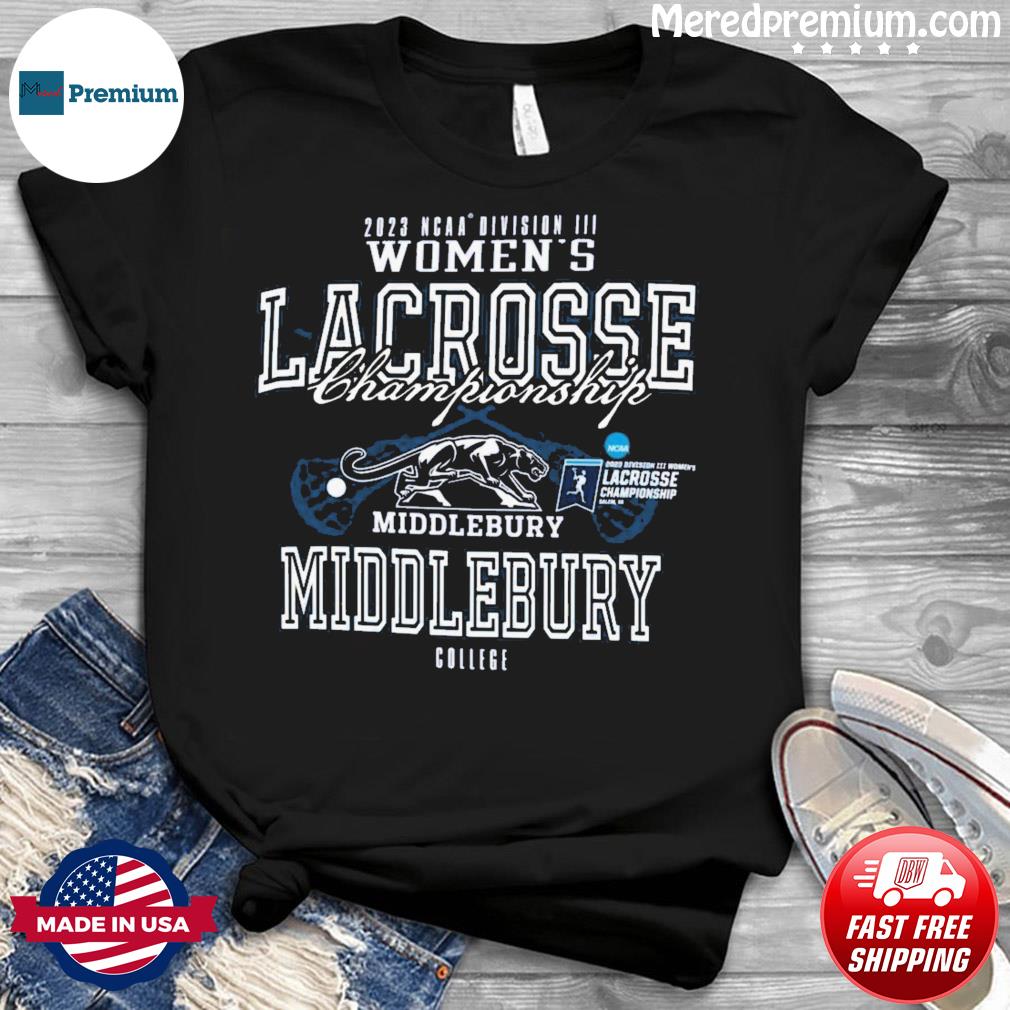 Middlebury College 2023 D3 Women's Lacrosse Championship Shirt