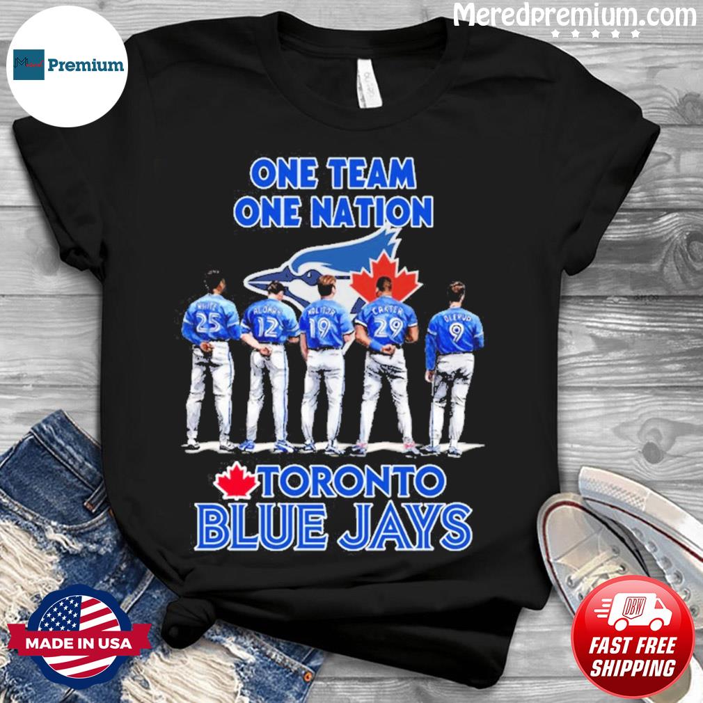 Toronto Blue Jays one team one nation shirt, hoodie, sweater, long sleeve  and tank top