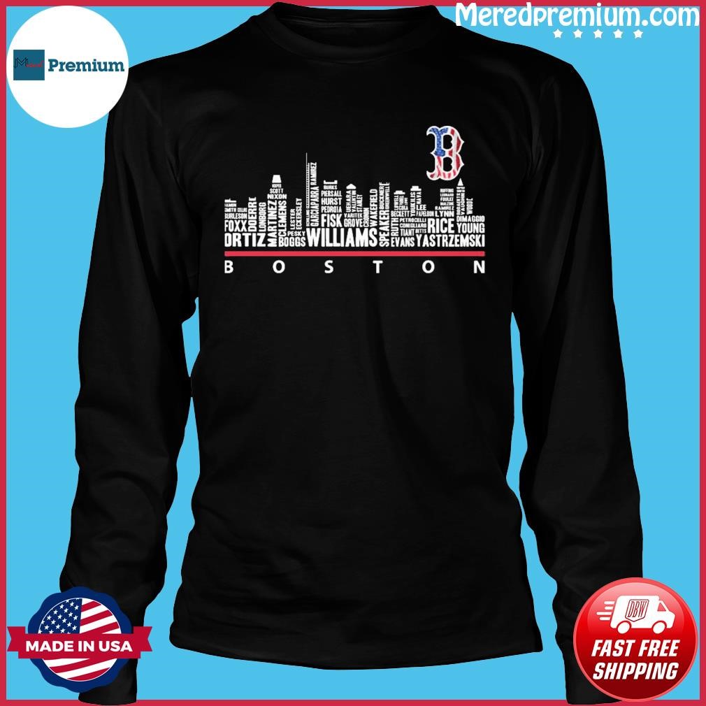 Boston Red Sox Skyline Player Names Shirt, hoodie, sweater, long sleeve and  tank top