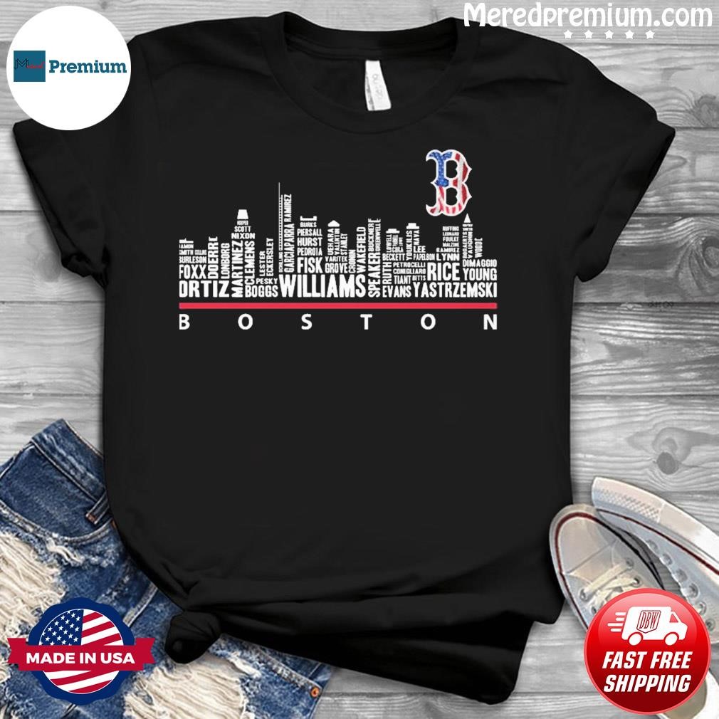 Boston Red Sox Skyline Player Names Shirt, hoodie, sweater, long sleeve and  tank top