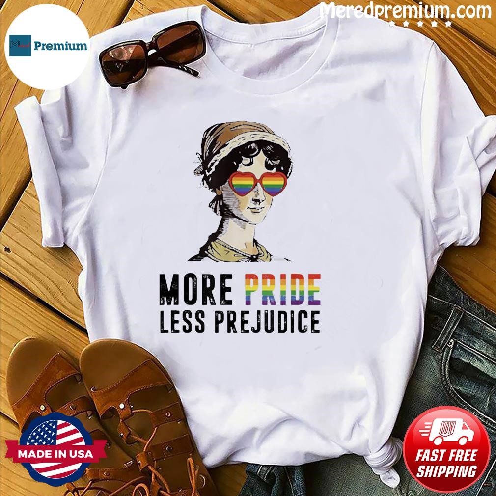 More Pride Less Prejudice Wear Glasses LGBT Gay Pride Month T-Shirt