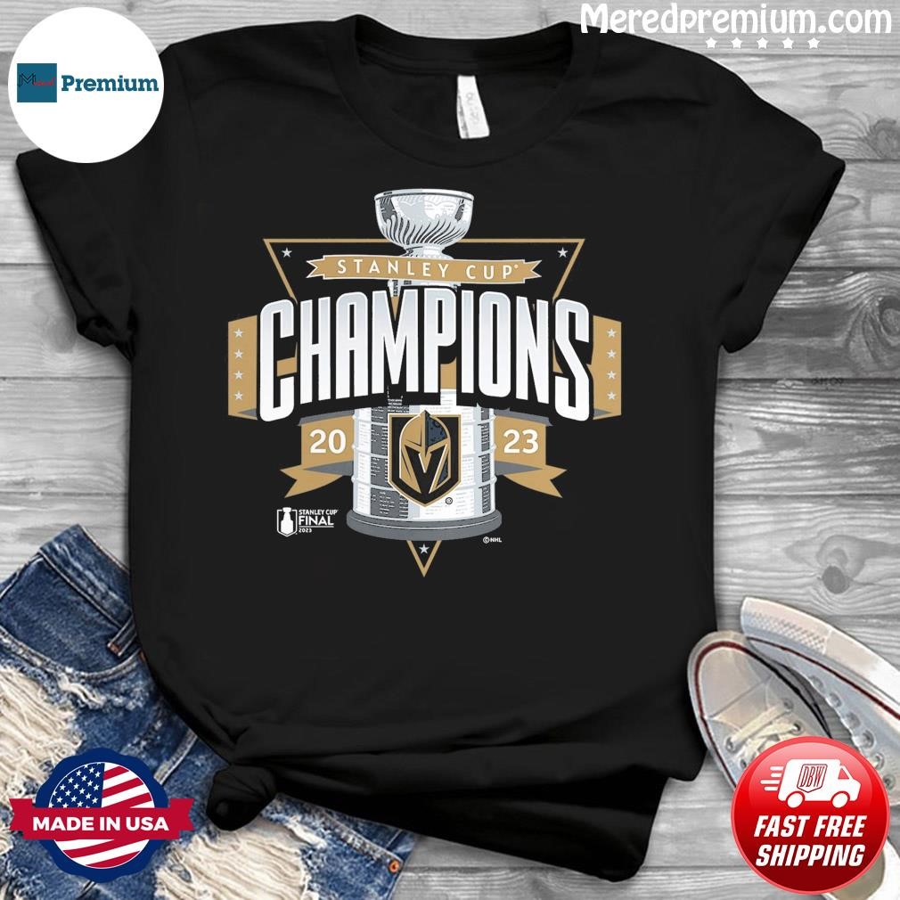 Official Men's Vegas Golden Knights Black 2023 Stanley Cup Champions  Neutral Zone T-Shirt, hoodie, sweater, long sleeve and tank top