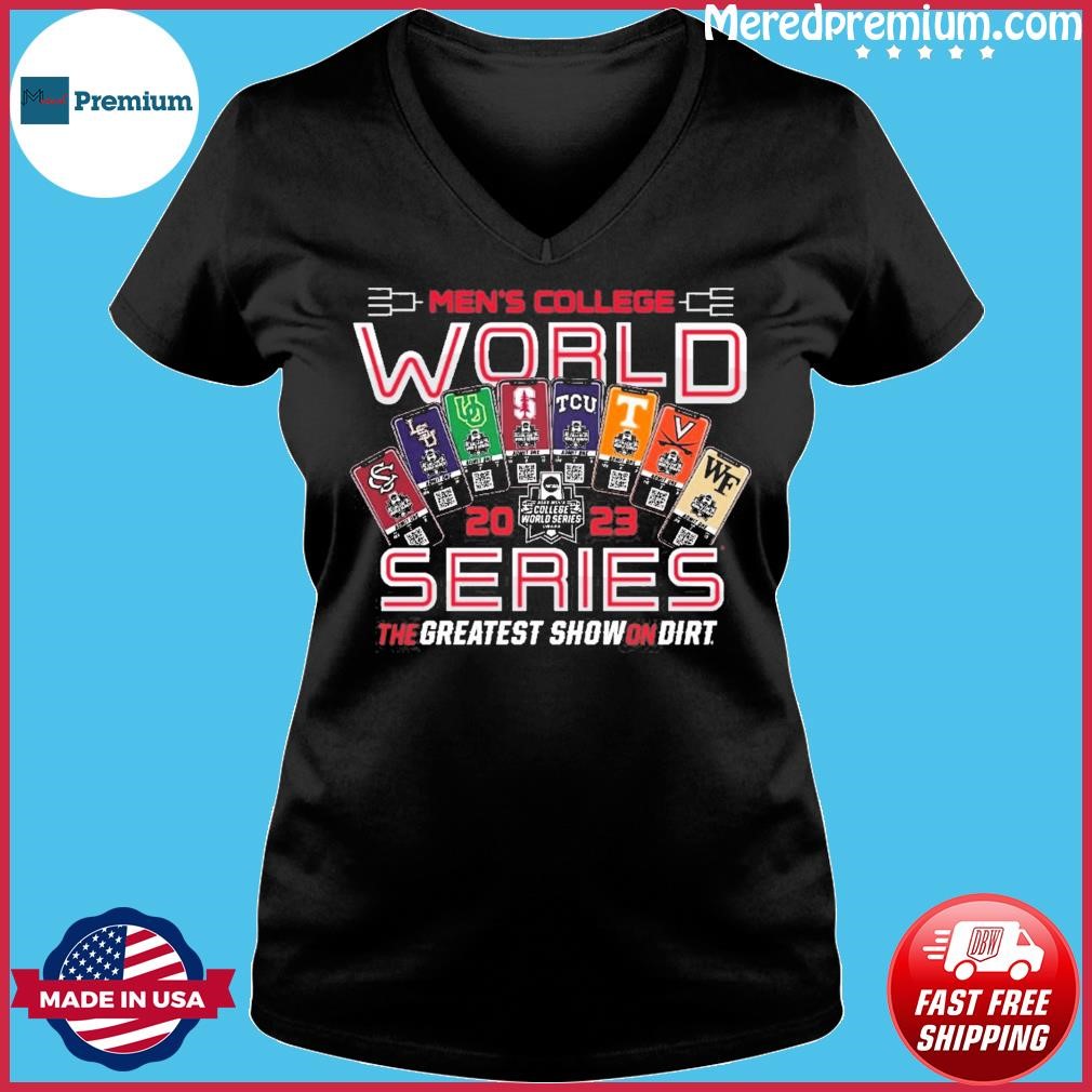 Wake Forest University Baseball 2023 College World Series Bound 8 Team T- Shirt: Wake Forest University