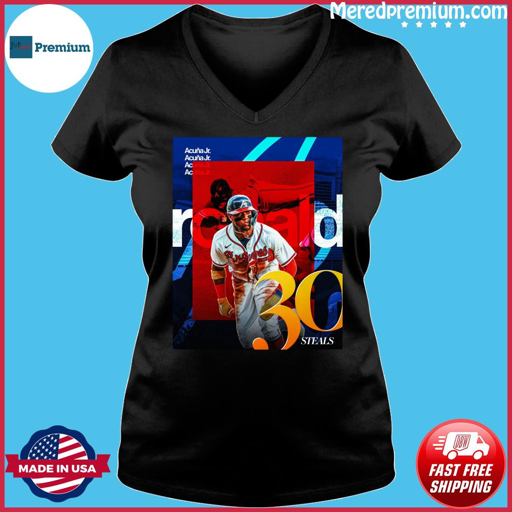 Ronald Acuna Jr. 13 Atlanta Braves baseball action pose shirt, hoodie,  sweater, long sleeve and tank top