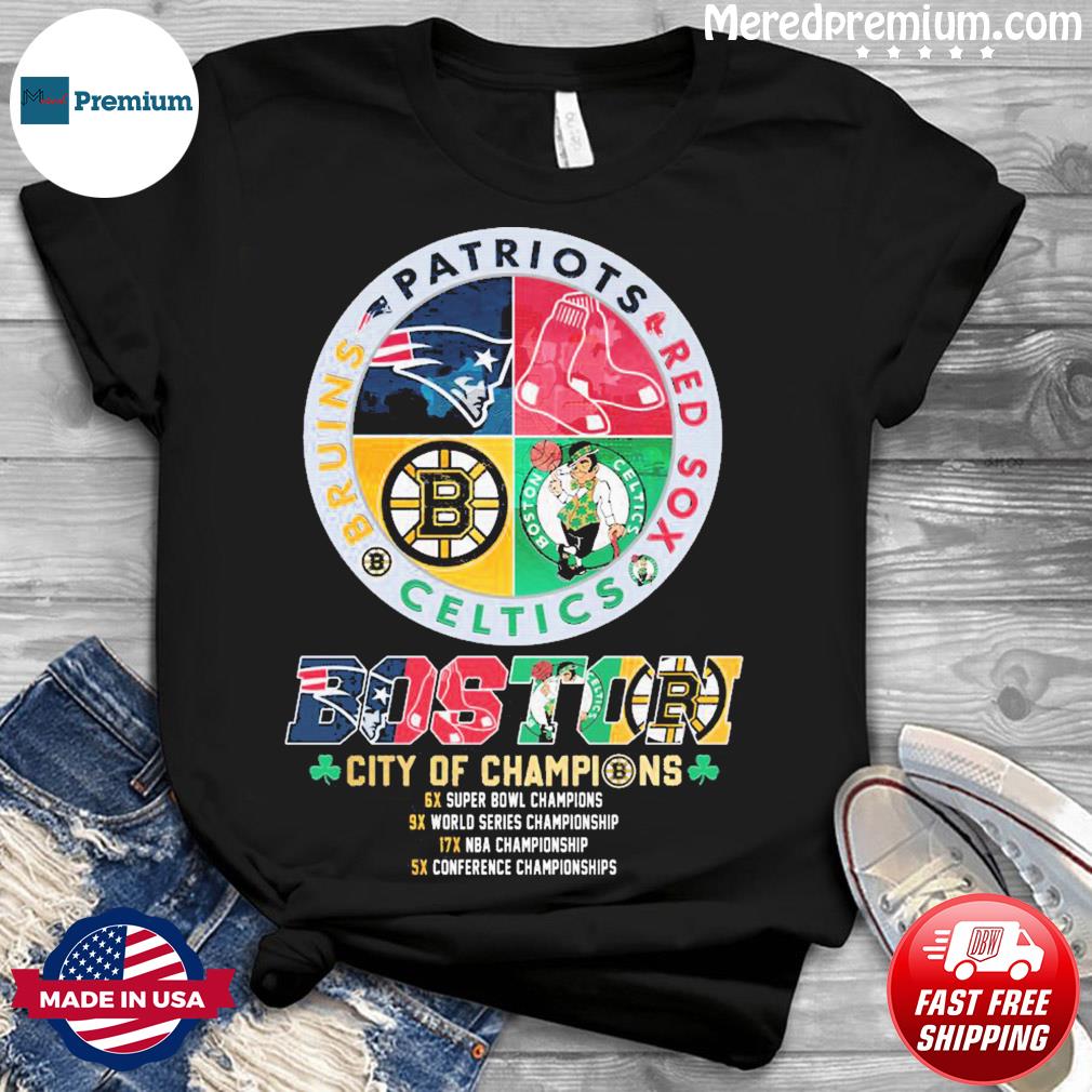 Boston City Of Champions Patriot Red Sox Celtics And Bruins Shirt - Limotees