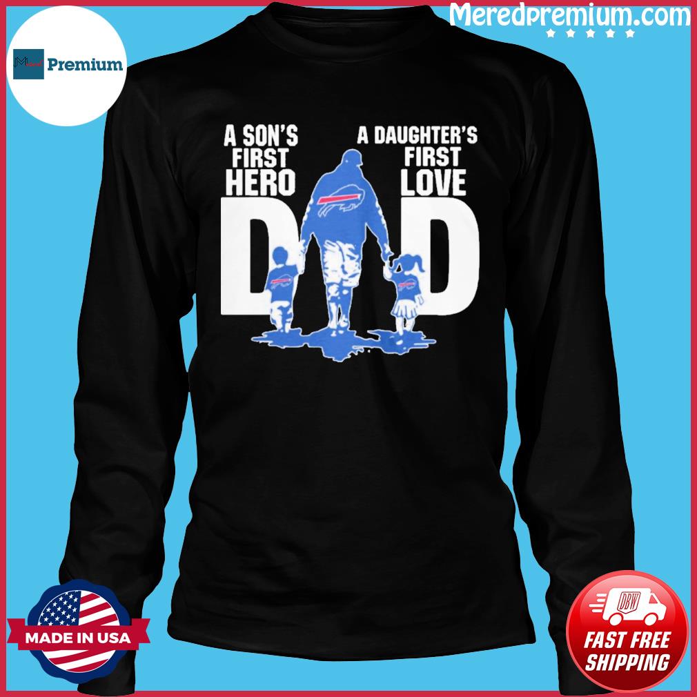 Chicago Cubs Dad A Son's First Hero A Daughter's First Love Shirt, hoodie,  tank top, sweater and long sleeve t-shirt