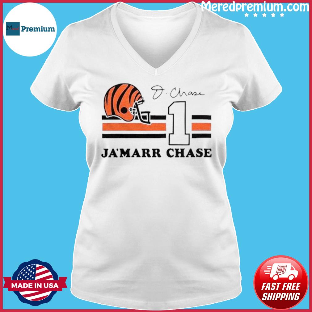 Official Cincinnati Bengals Ja'Marr Chase #1 Signature Shirt, hoodie,  longsleeve, sweatshirt, v-neck tee