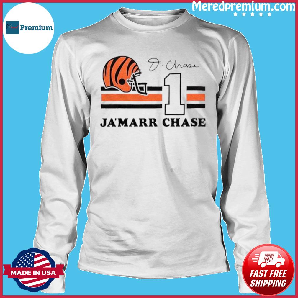 JaMarr Chase 1 Cincinnati Bengals player football poster shirt, hoodie,  sweater, long sleeve and tank top