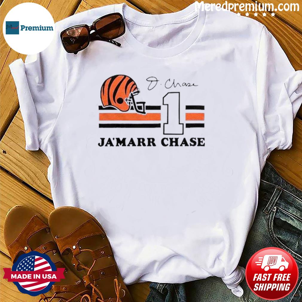 Cincinnati Bengals Ja'Marr Chase #1 Signature Shirt, hoodie, sweater, long  sleeve and tank top