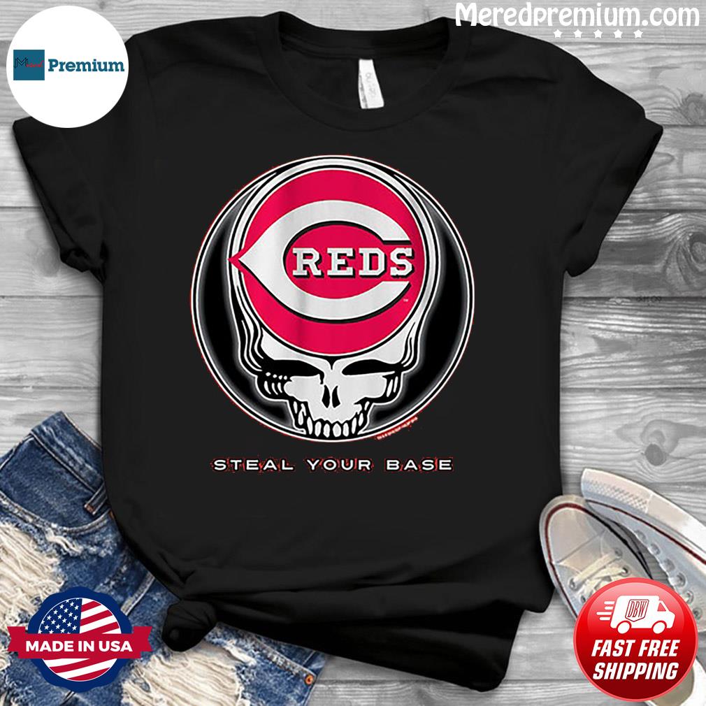MLB Cincinnati Reds GD Steal Your Base Red Athletic T-Shirt Tee