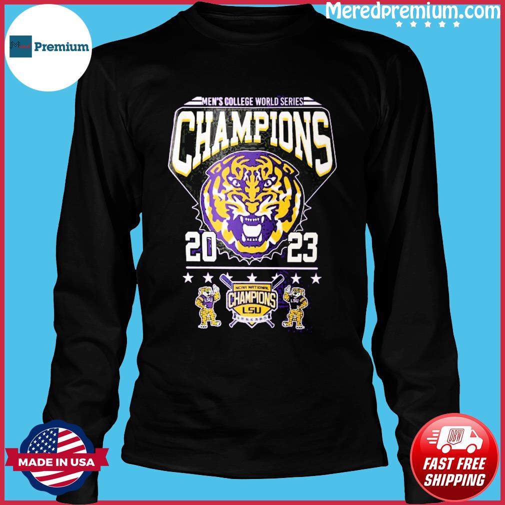 2023 Men's College World Series Champions Lsu Tigers Baseball 7 Times  Baseball Jersey - Tagotee