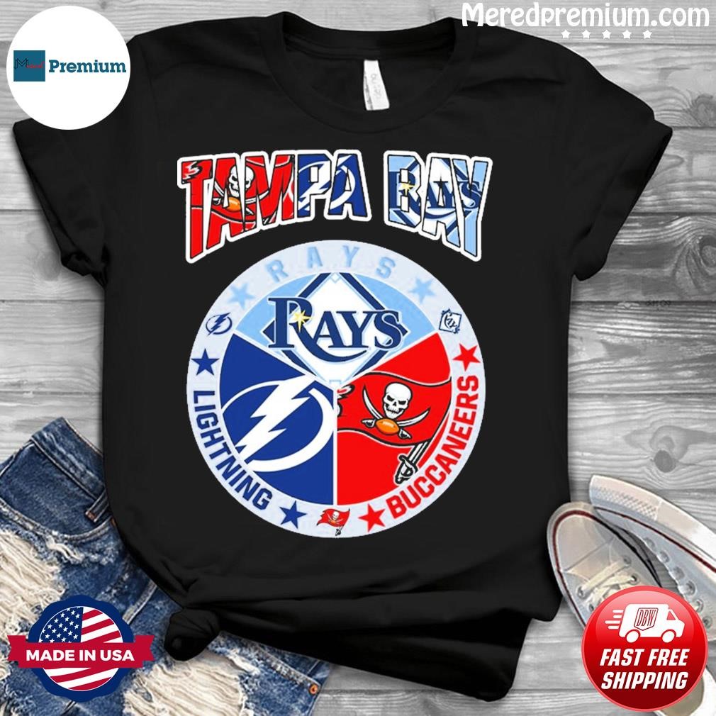 Tampa Bay Sports Teams Logo Rays Bucs And Lightning Shirt, hoodie