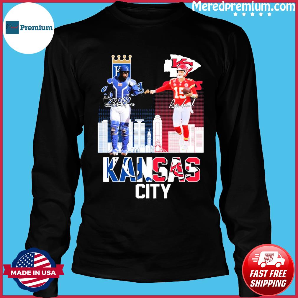 Kansas City Patrick Mahomes Salvador Perez signatures shirt, hoodie,  sweater, longsleeve and V-neck T-shirt