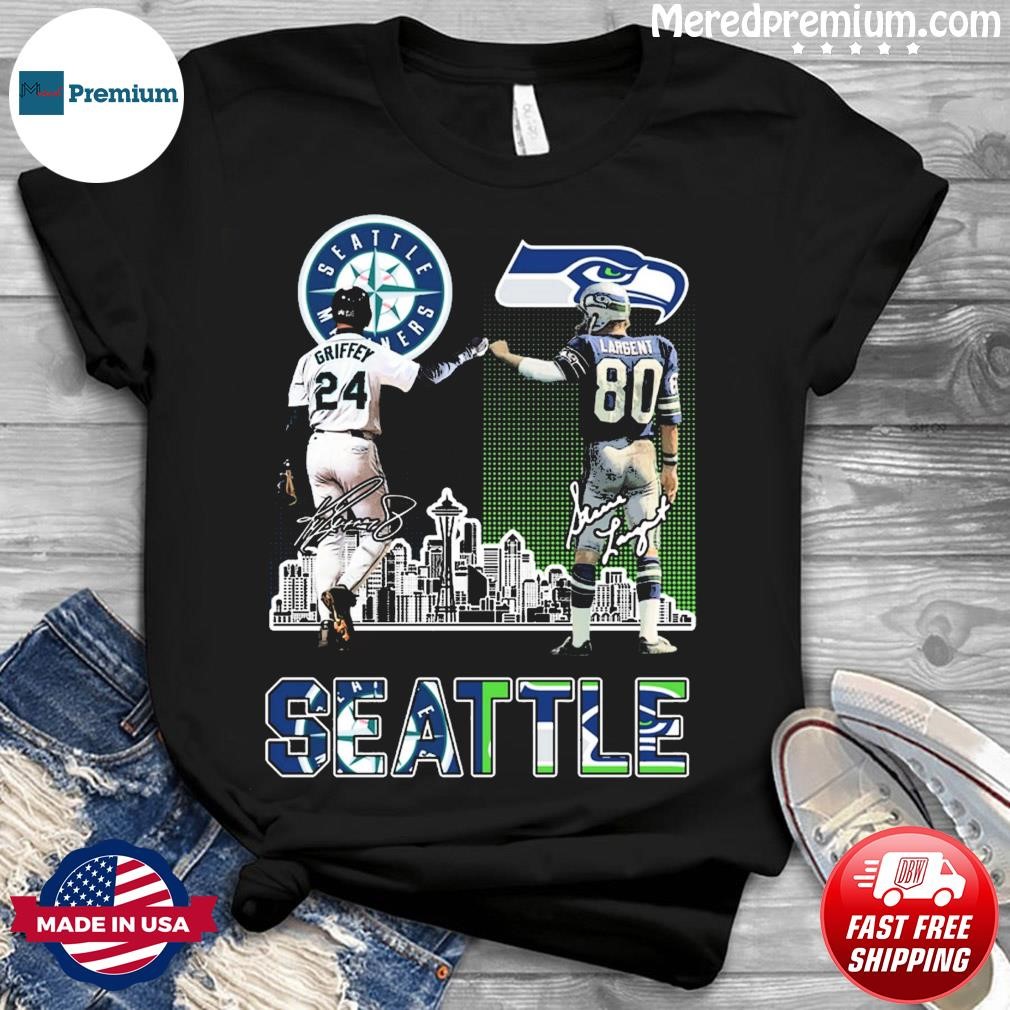 Official seattle Ken Griffey Jr. and Steve Largent signatures shirt,  hoodie, sweater, long sleeve and tank top