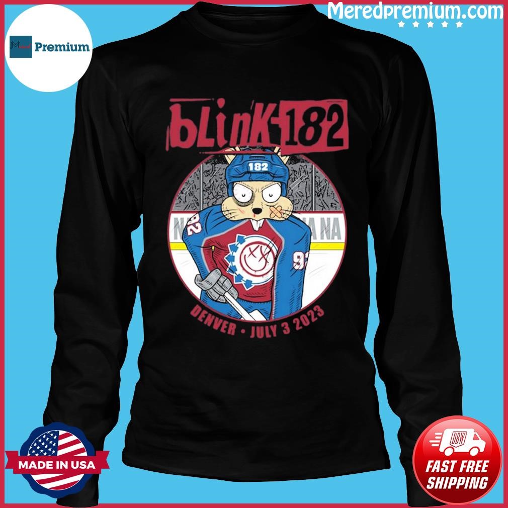 Official july 3 2023 Blink 182 Denver Event Colorado Avalanche T-Shirt,  hoodie, sweater, long sleeve and tank top