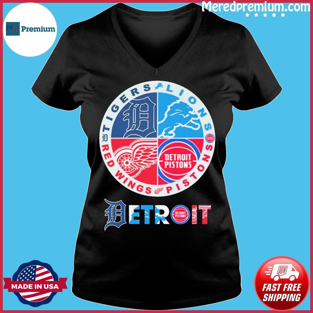 Detroit Red Wings Detroit Pistons Detroit Tigers Detroit Lions Signatures  2023 T-shirt,Sweater, Hoodie, And Long Sleeved, Ladies, Tank Top