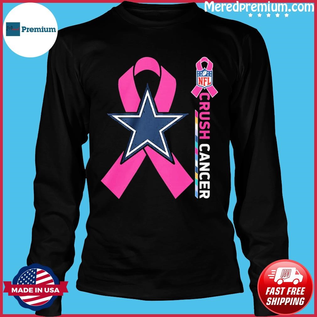 NFL Crush Cancer Dallas Cowboys Shirt, hoodie, sweater, long