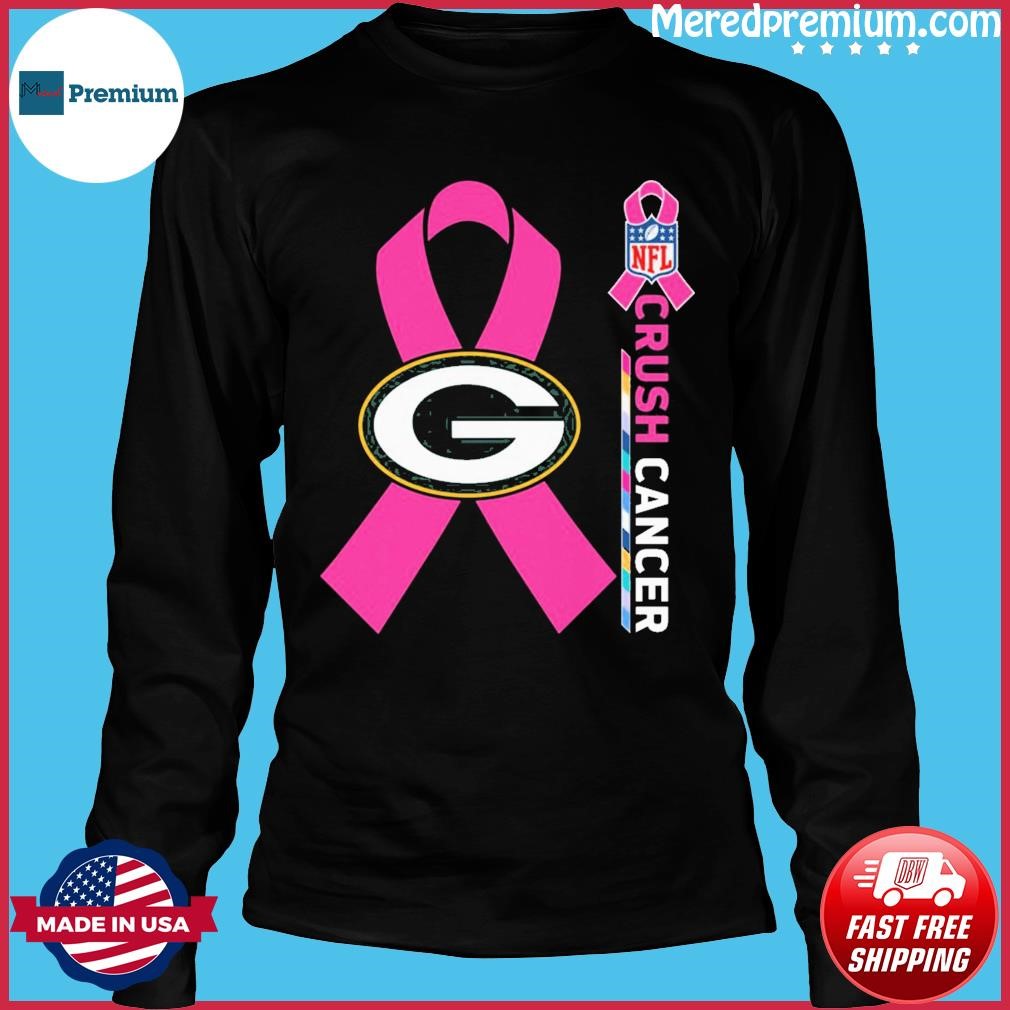 Crush Cancer Green Bay Packers NFL Shirt Cancer Support Women Men