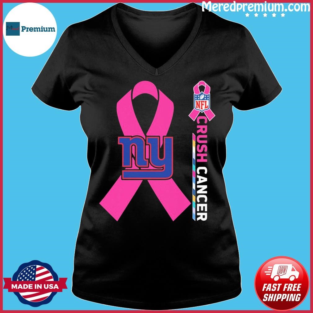 Official New York Giants NFL Crush Cancer Logo shirt, hoodie, sweater, long  sleeve and tank top