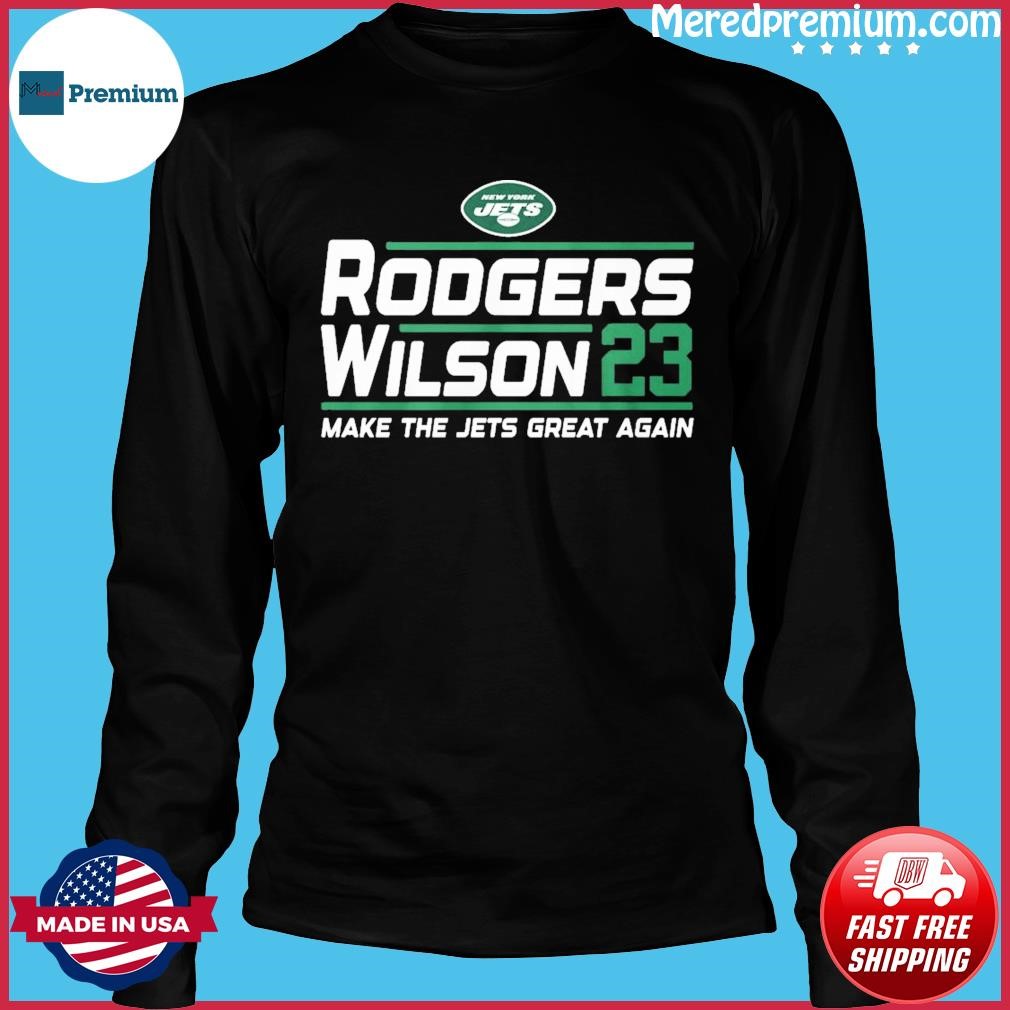 New York Jets Aaron Rodgers Zach Wilson 2023 Make The Jets Great Again Shirt,  hoodie, sweater, long sleeve and tank top