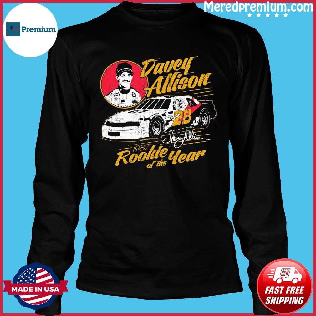 Official davey Allison Rookie of the Year 1987 signature shirt