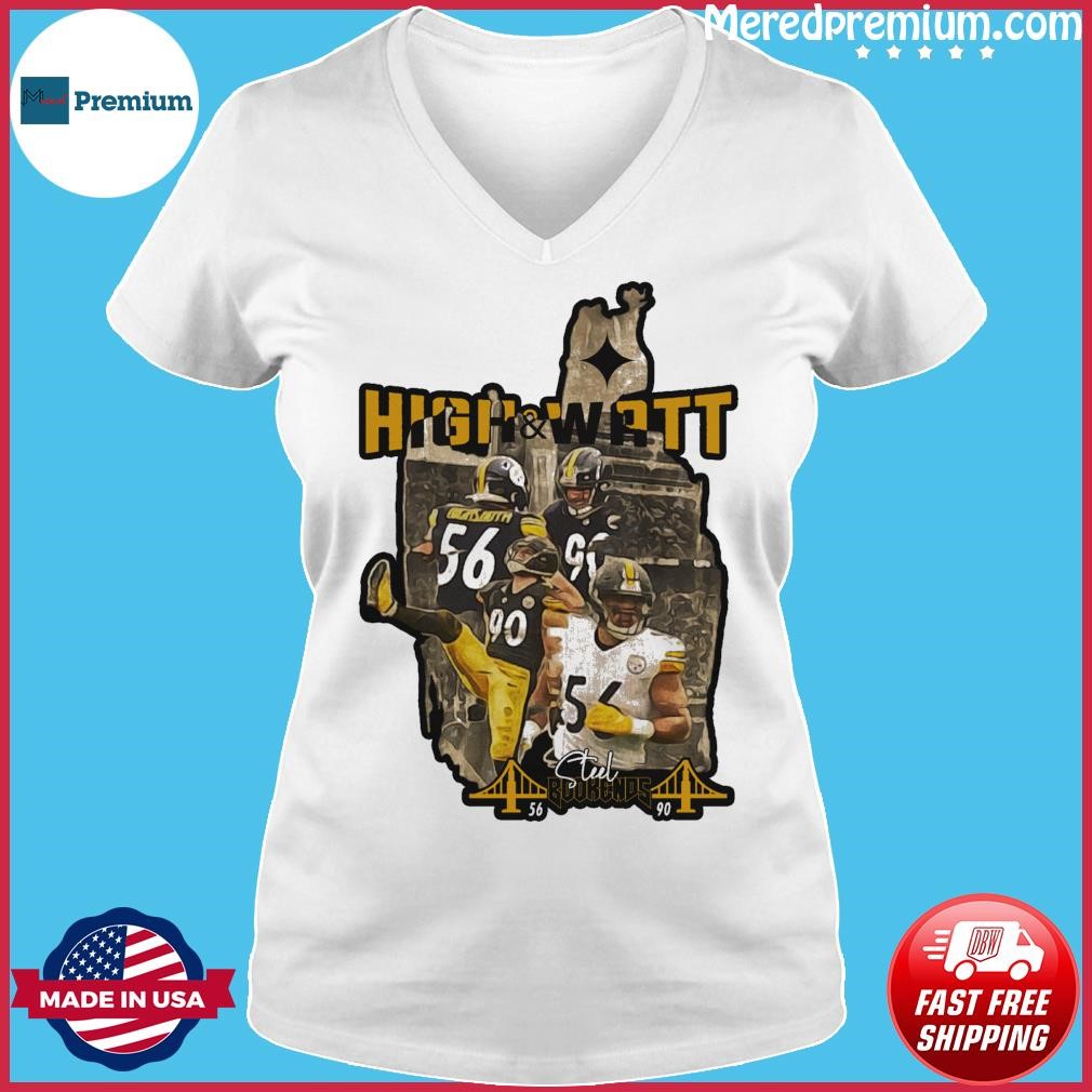 Pittsburgh Steelers Alex Highsmith and T.J. Watt Steel Bookends shirt -  Limotees