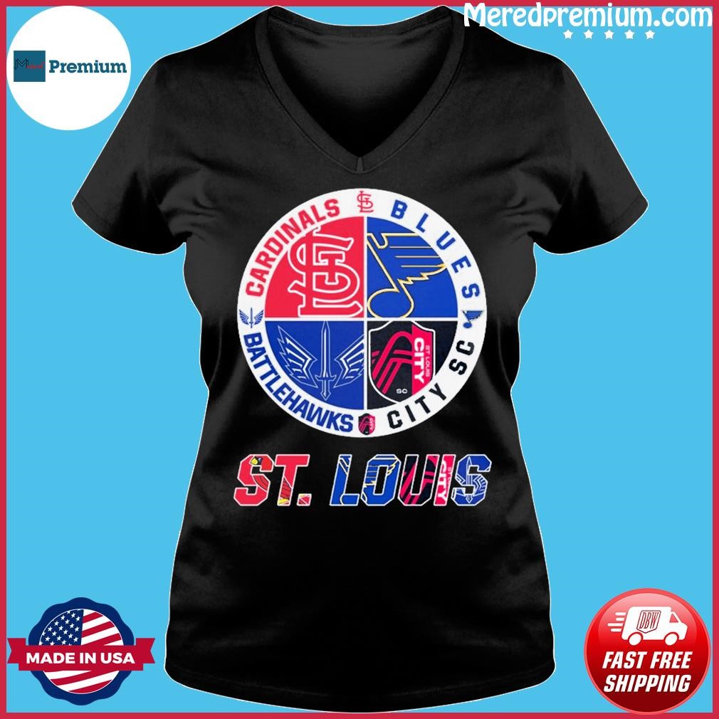 Saint Louis Blues City Sc Battlehawks Cardinals T-shirt