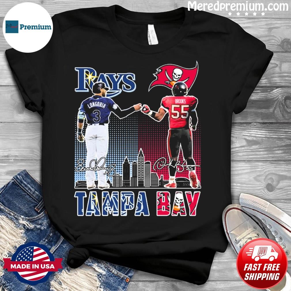 Official tampa Bay Sports Evan Longoria Tampa Bay Rays And Derrick Brooks  Signatures Shirt, hoodie, sweater, long sleeve and tank top