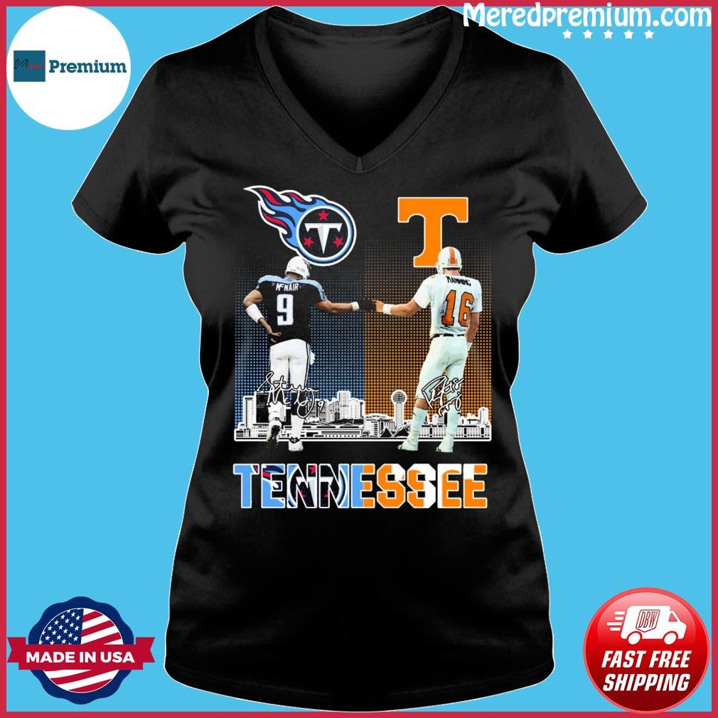 Tennessee Steve Mcnair and Peyton Manning signatures shirt - Dalatshirt