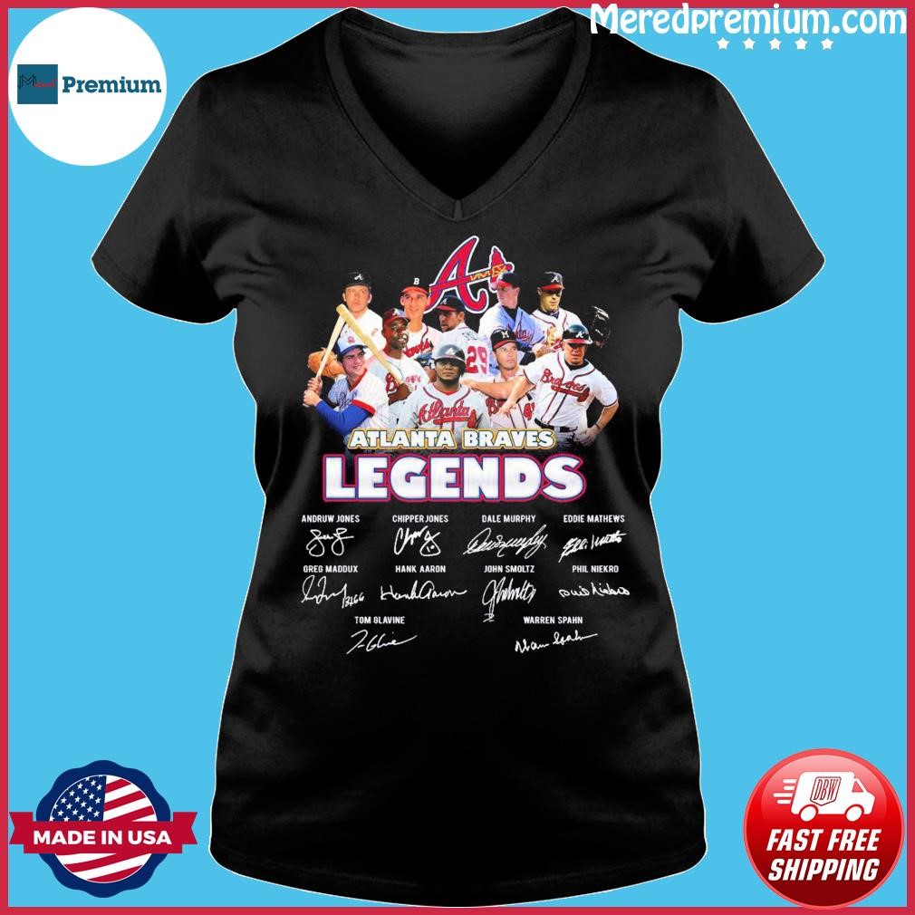 Official atlanta braves legends signatures T-shirt, hoodie, sweater, long  sleeve and tank top