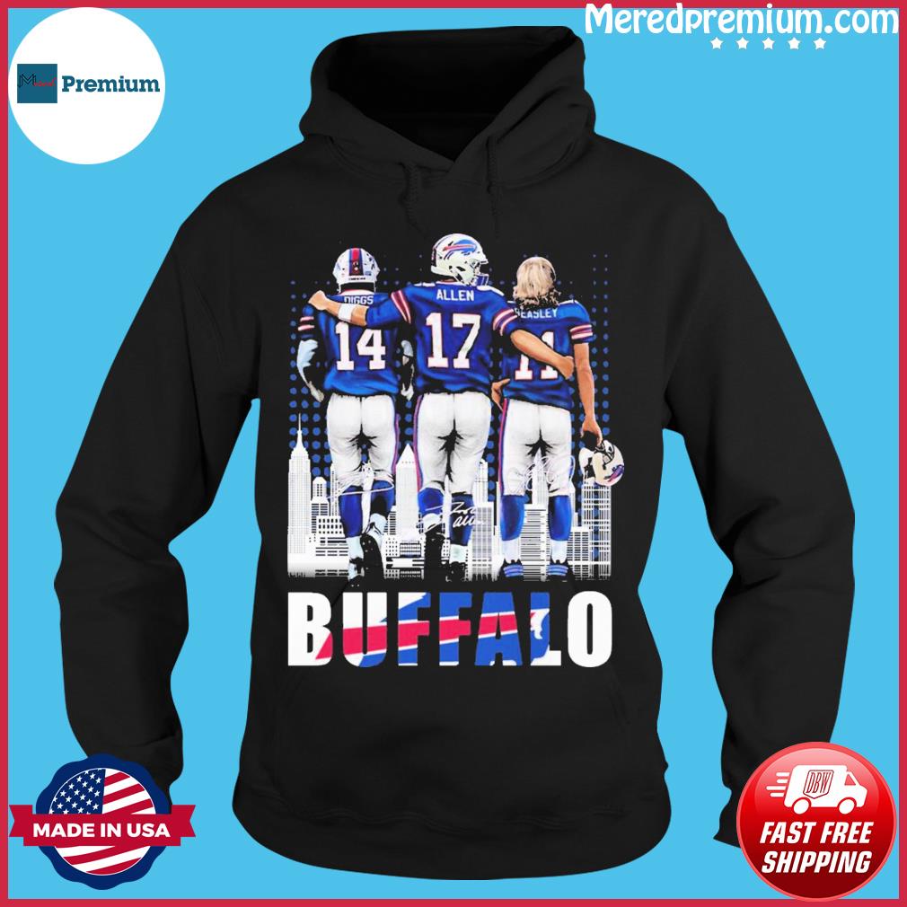 Buffalo Bills Diggs Josh Allen and Beasley signatures shirt, hoodie,  sweater, long sleeve and tank top