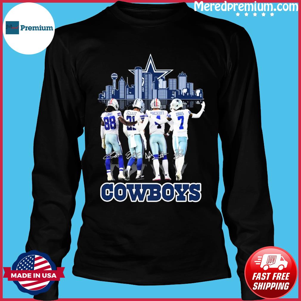 Dallas Cowboys Ceedee Lamb Ezekiel Elliott Dak Prescott And Trevon Diggs  Signatures Shirt, hoodie, sweater, long sleeve and tank top