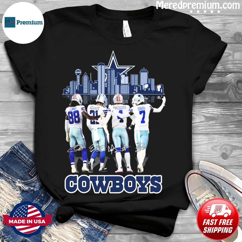 Dallas Cowboys Ceedee Lamb Ezekiel Elliott Dak Prescott And Trevon Diggs  Signatures Shirt, hoodie, sweater, long sleeve and tank top