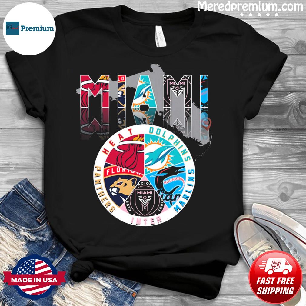 Miami Sport Team Miami Dolphins Florida Panthers And Miami Heat Retro Logo  Shirt, hoodie, longsleeve, sweater