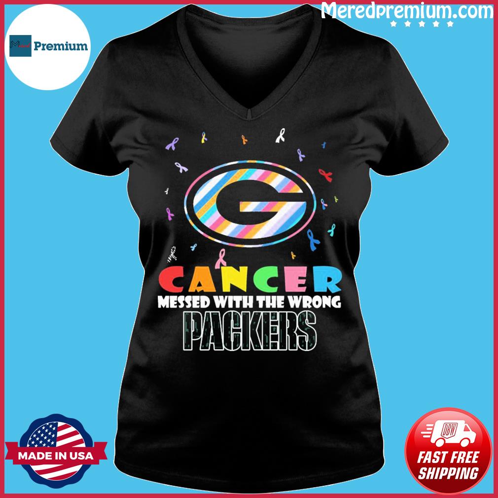 Green Bay Packers NFL Cancer Mess With The Wrong shirt, hoodie, sweater,  long sleeve and tank top