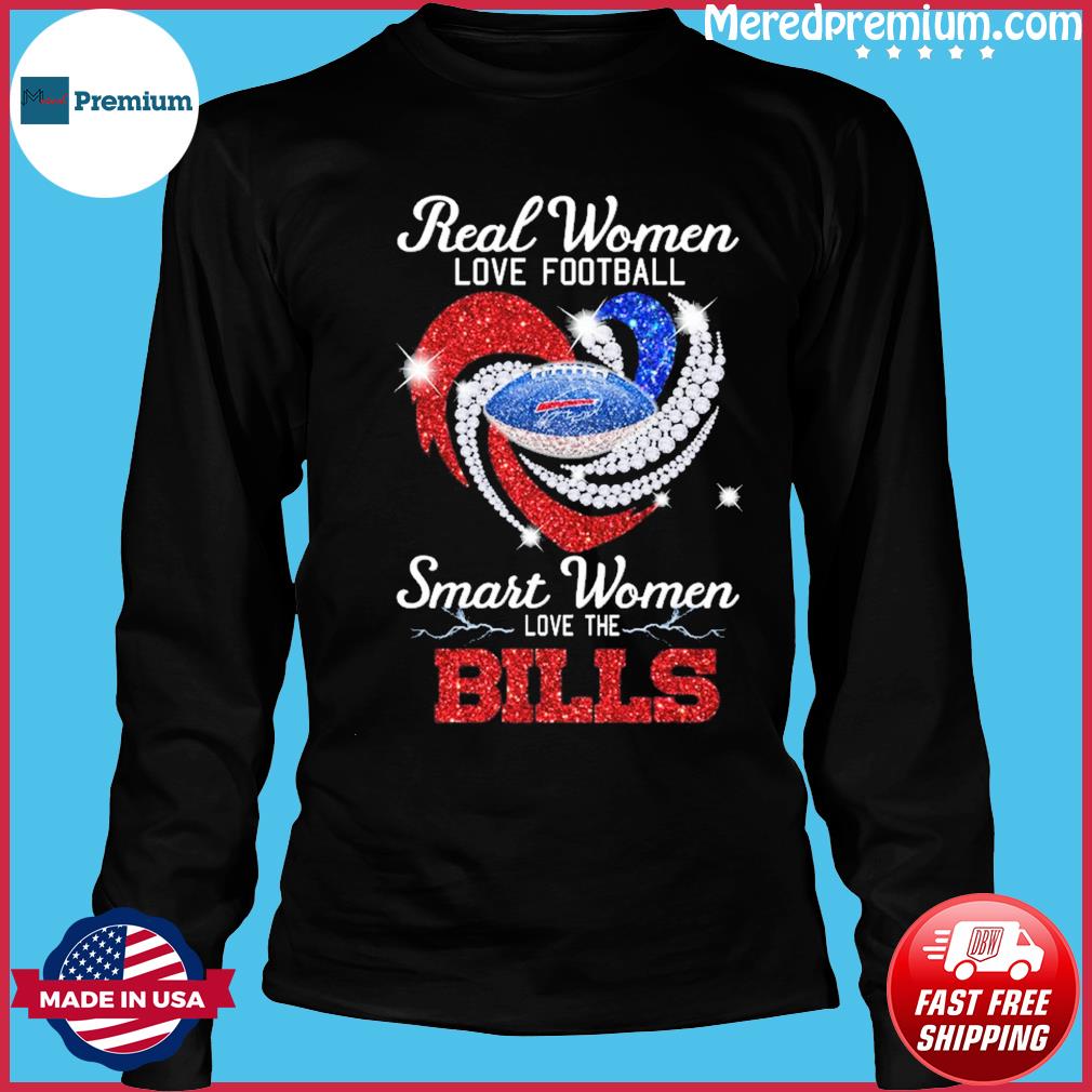 Heart Diamond Blue Red Buffalo Bills Football shirt - Trend T