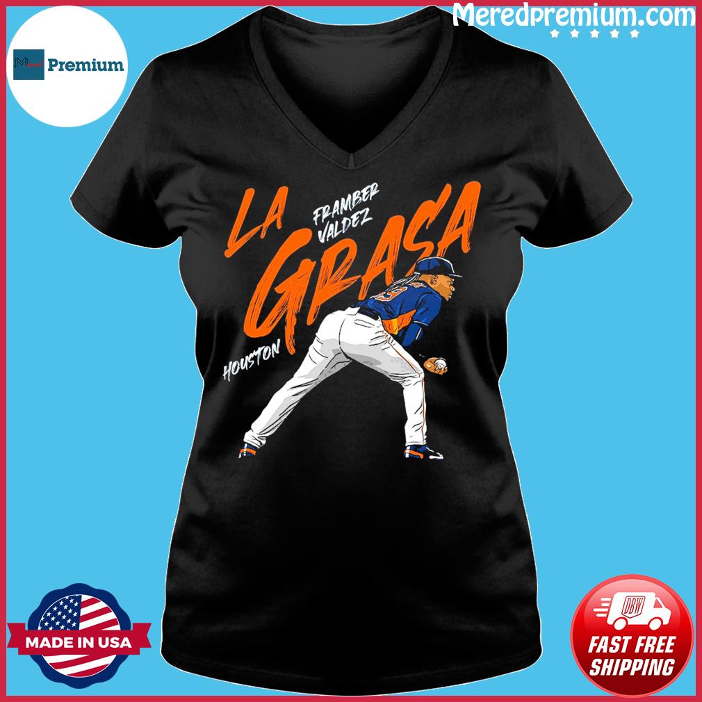 FREE shipping Framber Valdez LA Grasa No-No Houston Astros Shirt, Unisex  tee, hoodie, sweater, v-neck and tank top