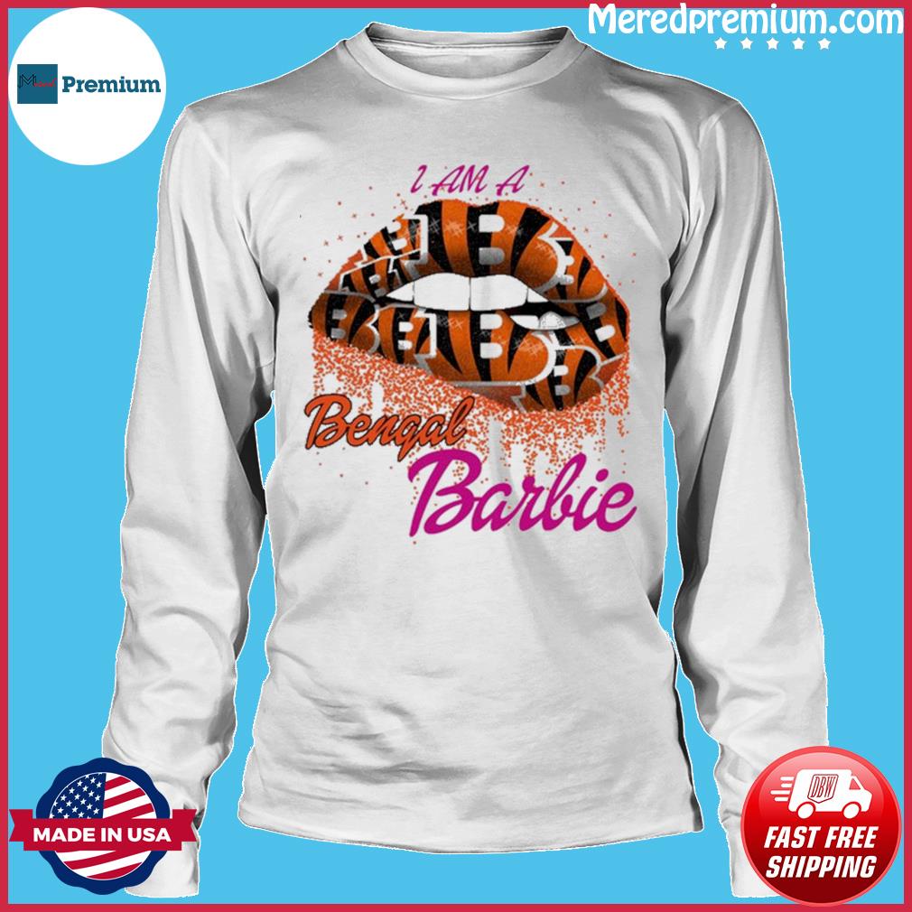 Lip Cincinnati Bengals I Am A Bengal Barbie Shirt, hoodie, sweater, long  sleeve and tank top