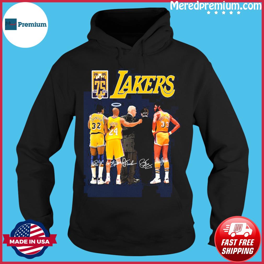 Los Angeles Lakers 75Th anniversary 1948-2023 shirt, hoodie, sweater, long  sleeve and tank top