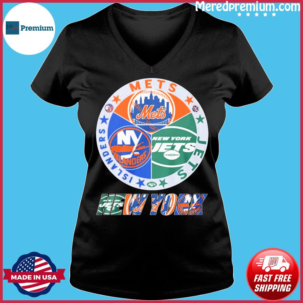 New York Islanders New York Mets New York Jets Logo Shirt
