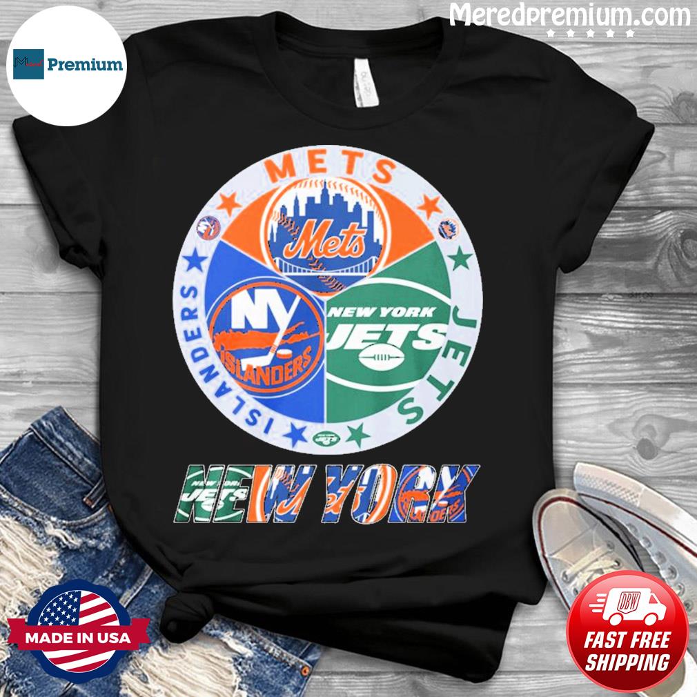 Official New York Mets Jets Islanders 2023 T-shirt,Sweater, Hoodie, And  Long Sleeved, Ladies, Tank Top