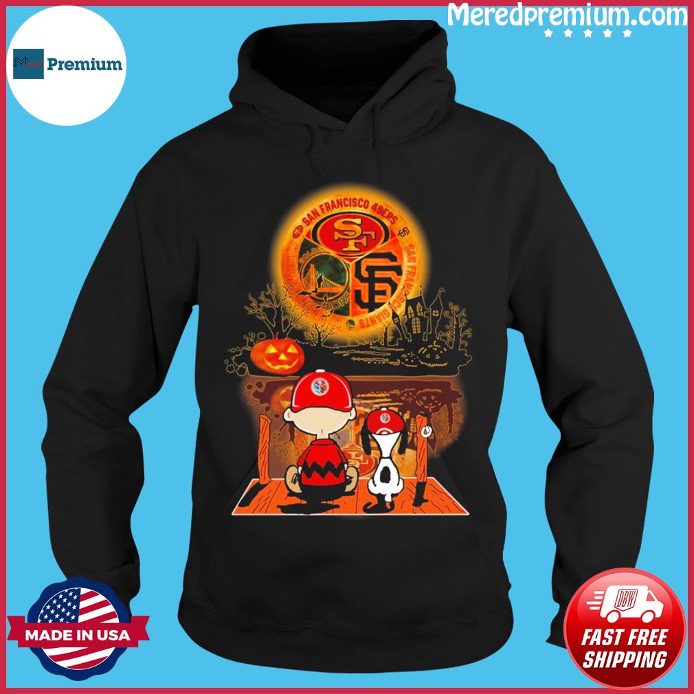 Oakland Athletics Peanuts Snoopy and Charlie Browns Watching Halloween Shirt,  hoodie, sweater, long sleeve and tank top