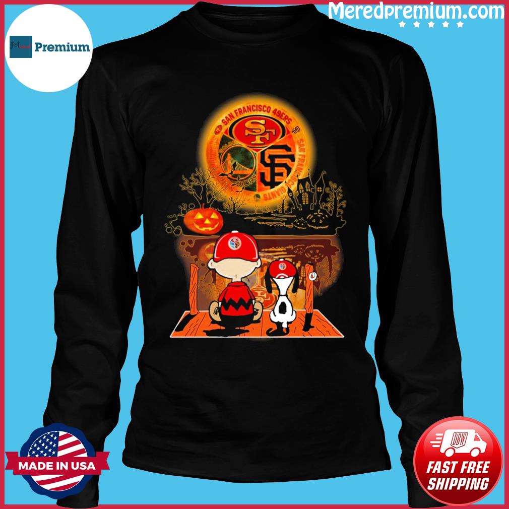 San Francisco 49ers Snoopy and Charlie Brown Peanuts shirt, hoodie,  sweater, long sleeve and tank top