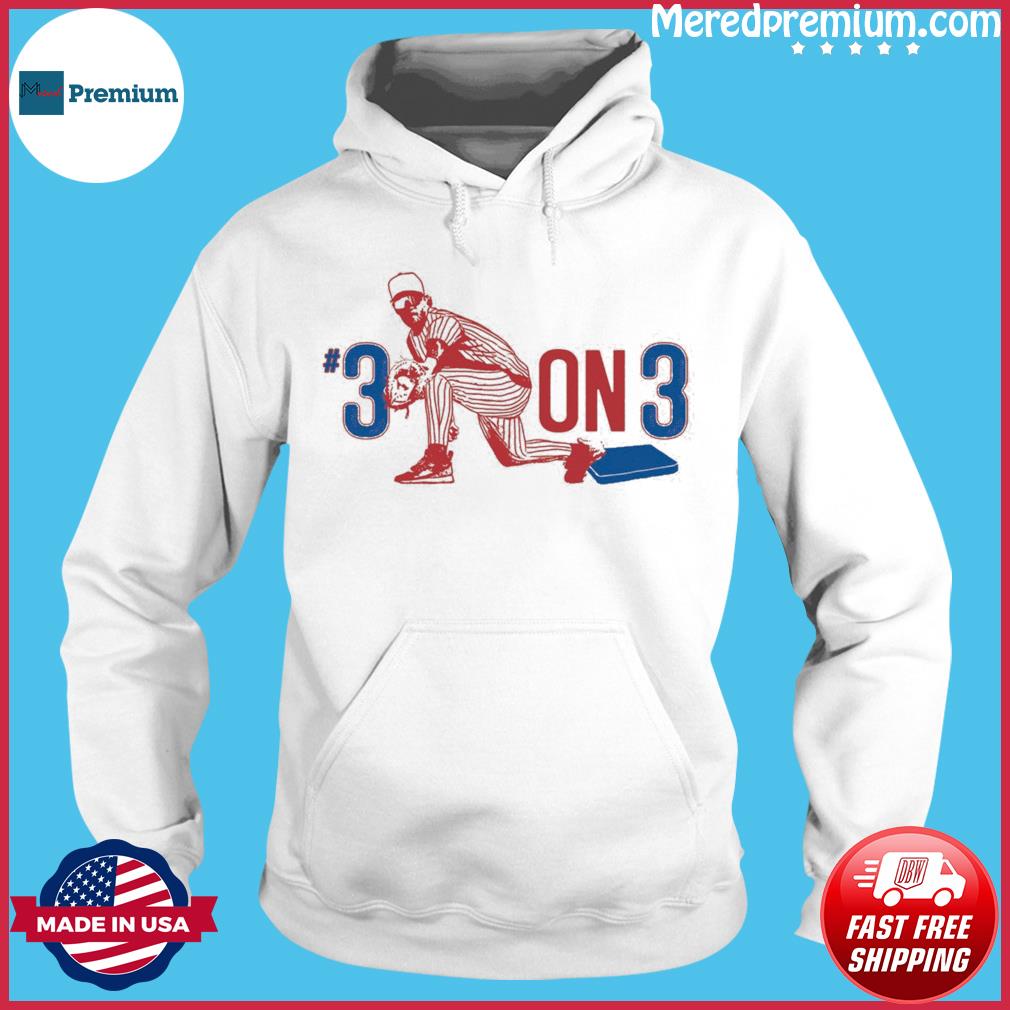 Philadelphia Phillies Bryce Harper #3 on 3 shirt, hoodie, sweater, long  sleeve and tank top