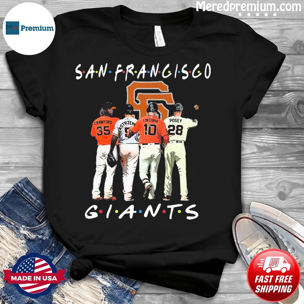 Best San Francisco Giants Friends Shirt, Brandon Crawford, Mike