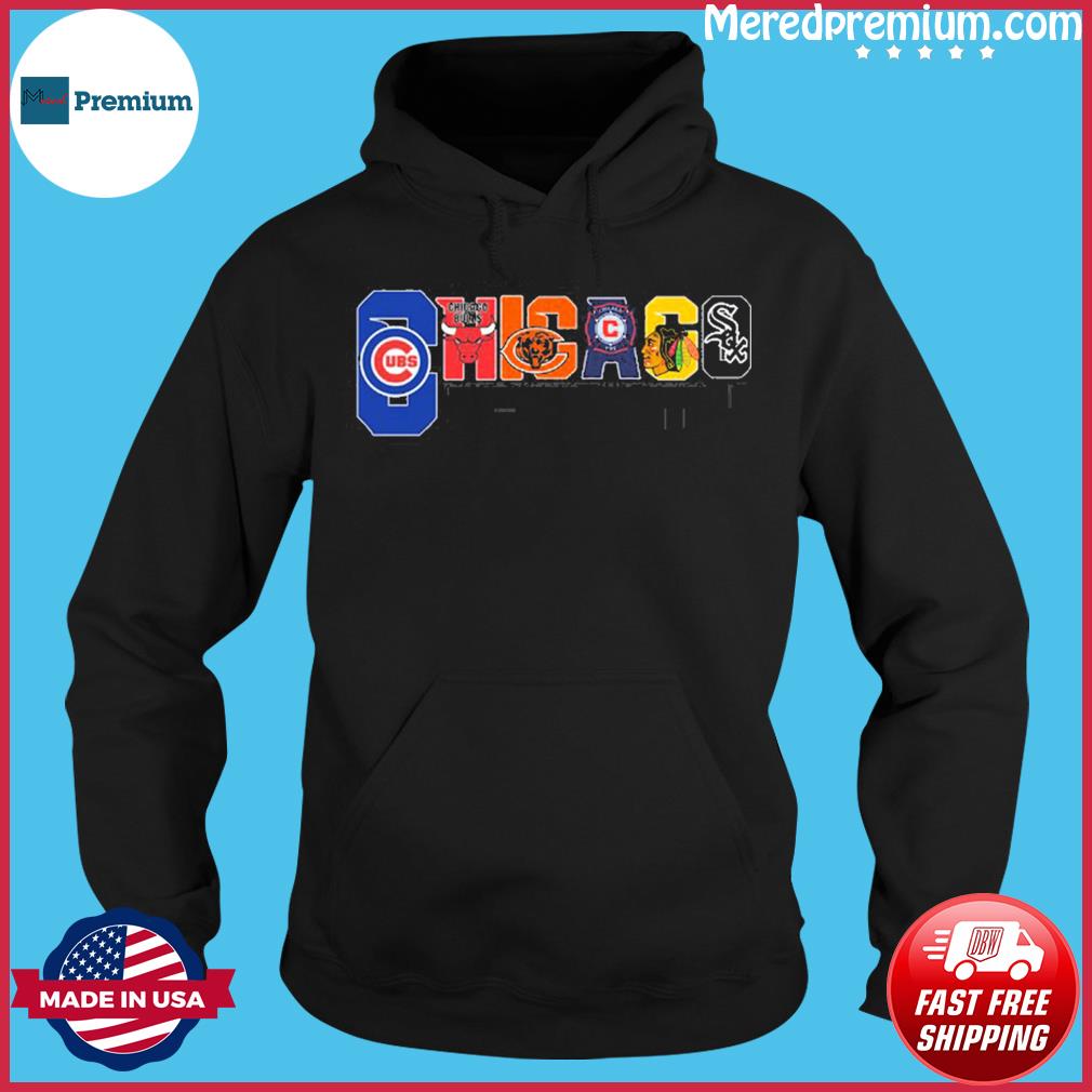 Skyline Chicago Cubs White Sox Bears Bulls Blackhawks City Champions Shirt,  hoodie, longsleeve, sweatshirt, v-neck tee