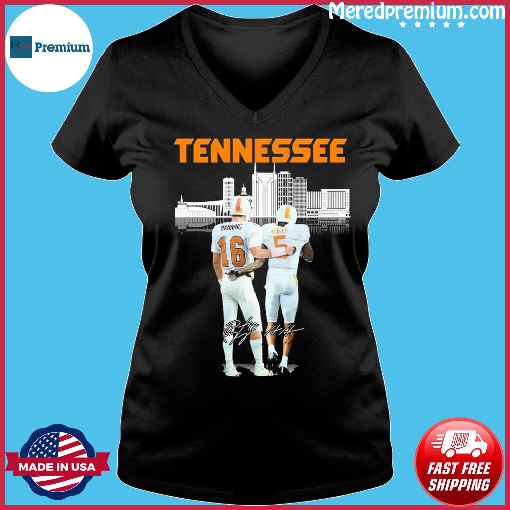 Tennessee Volunteers Peyton Manning and Hendon Hooker signatures 2023 shirt,  hoodie, sweater, long sleeve and tank top