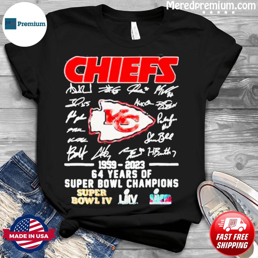 Kansas city Chiefs 2023 super bowl champions signatures shirt, hoodie,  sweater, long sleeve and tank top