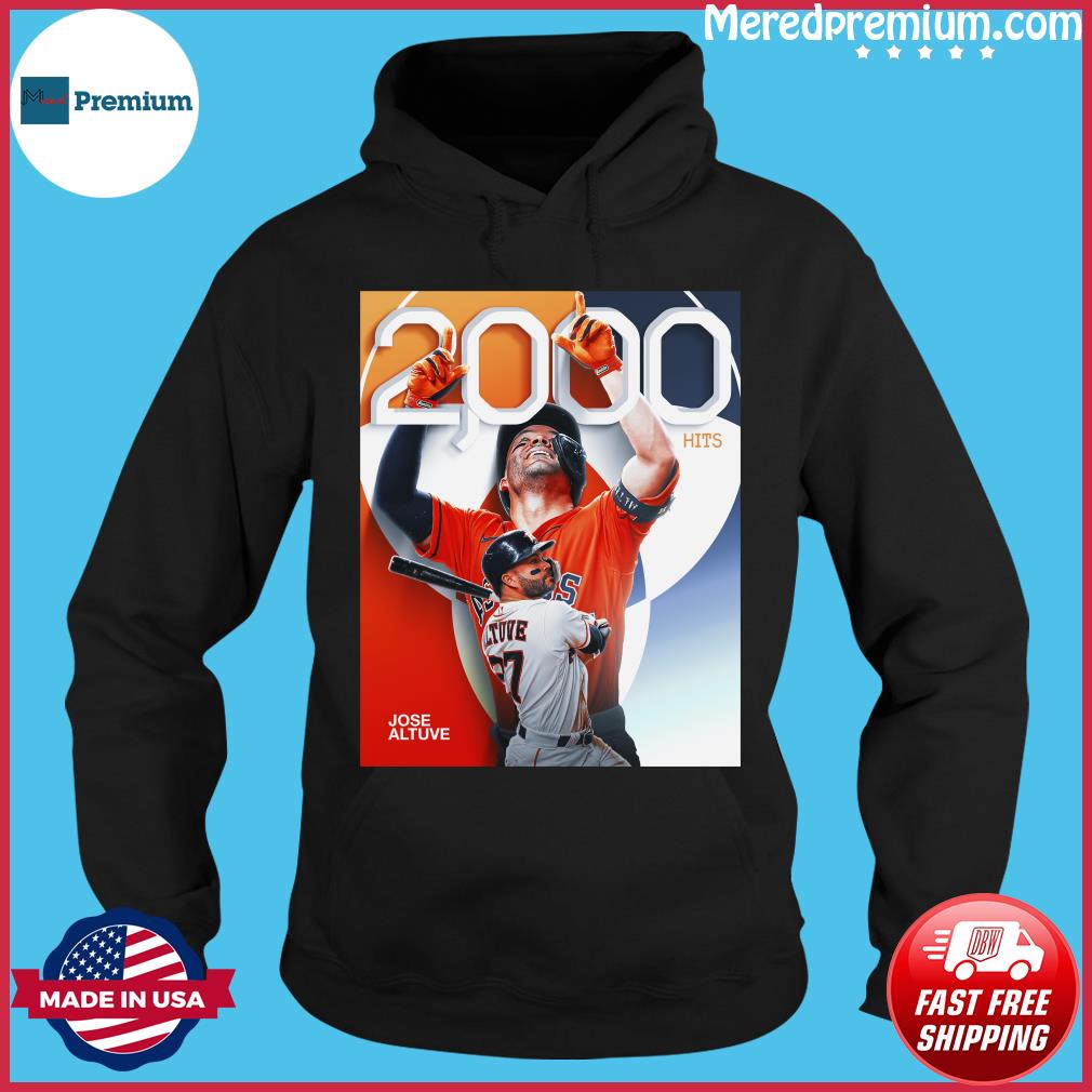 Official Breakingt Merch Jose Altuve 2000 Hits Signature Shirt